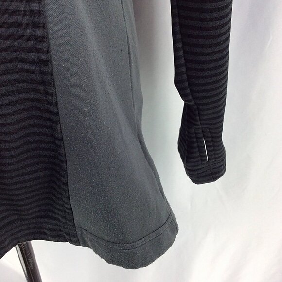 Columbia Cowl Neck Thermal Sweatshirt Womens Size Medium Black Thumbholes Hiking - Picture 7 of 10